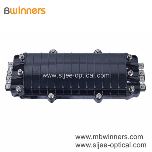 2-in 2-out Inline Type Waterproof 96 Core Fiber Optic Splice Closure